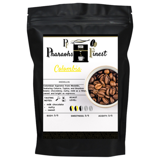 Colombia single origin espresso coffee beans - Pharaoh's Finest
