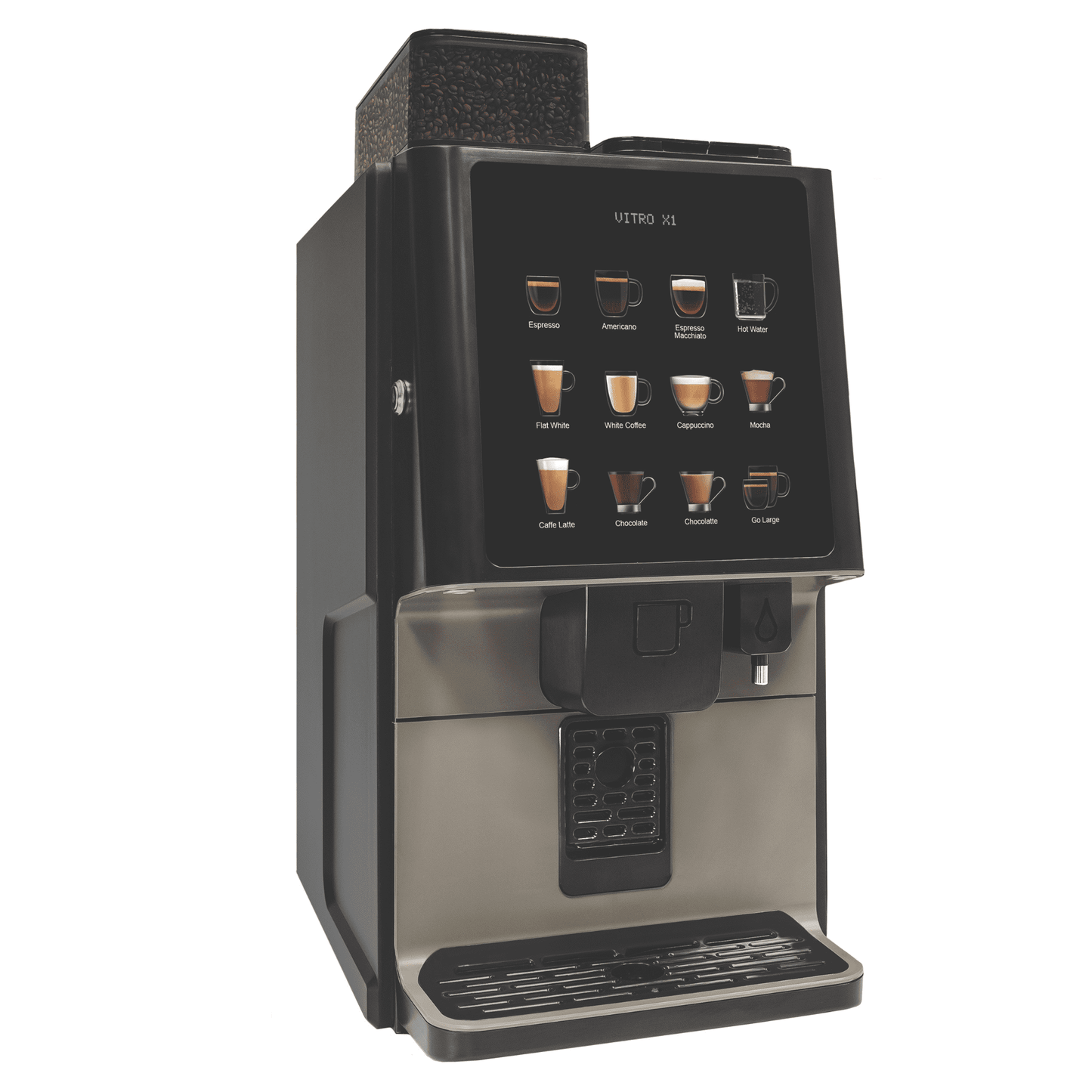 Vitro X1 MIA Automatic Bean To Cup Coffee Machine With Fresh Milk Fridge System - Pharaoh's Finest