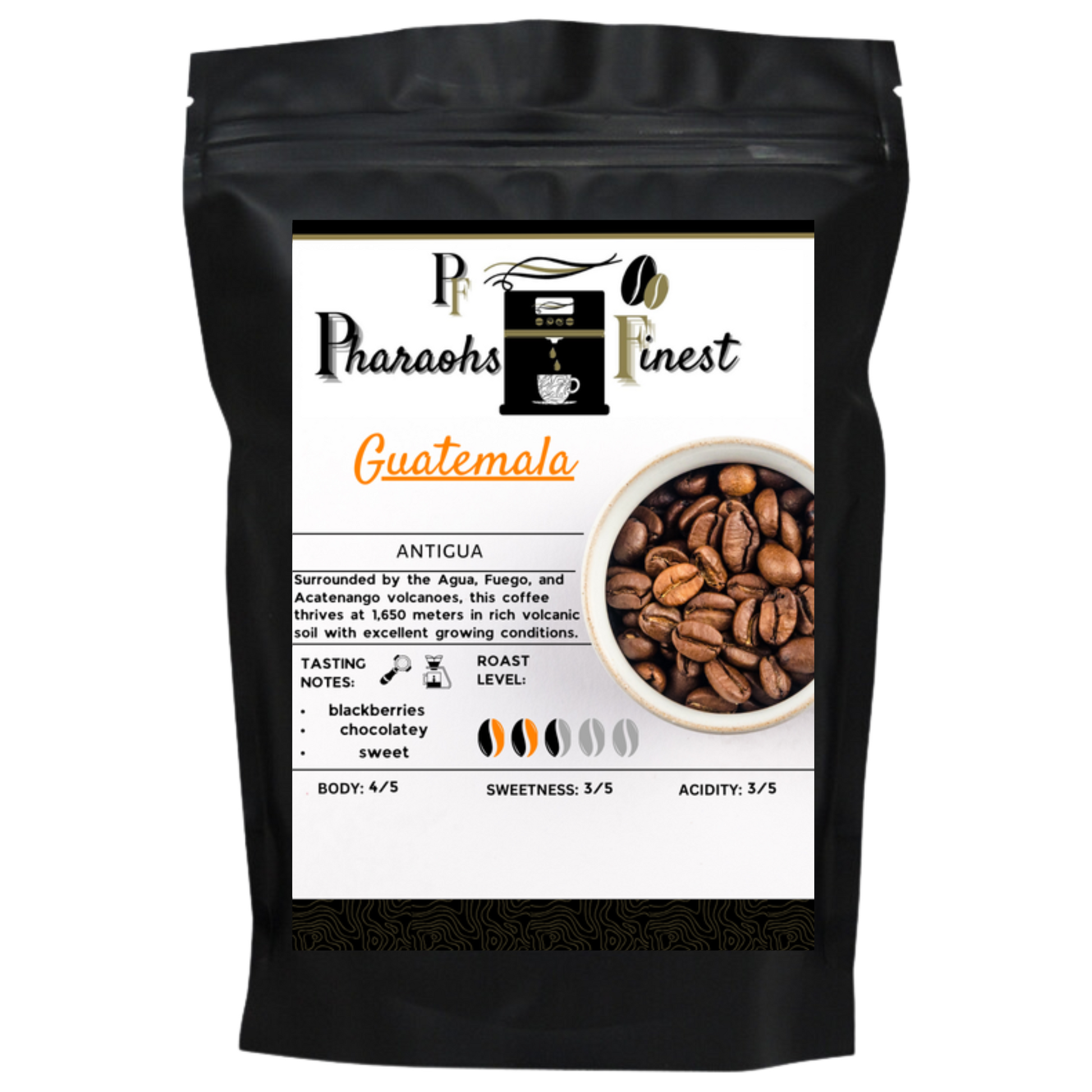 Guatemala single origin espresso coffee beans - Pharaoh's Finest